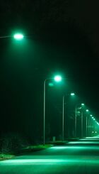Groene straatverlichting